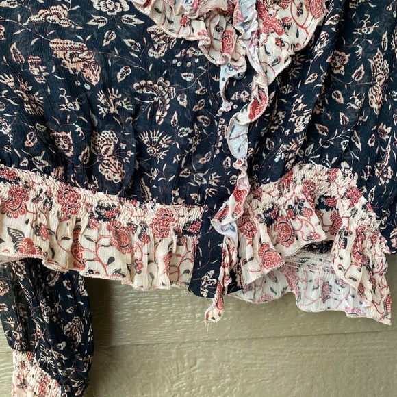 V-neck Ruffled Blouse, size 6, h&m - Picture 7 of 16